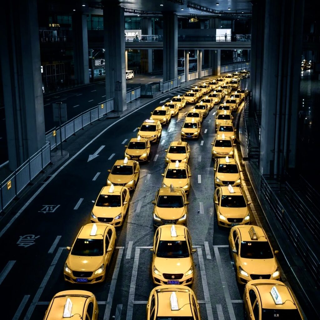 chongqing transportation3 The yellow Ferrari taxi at Chongqing Overpass